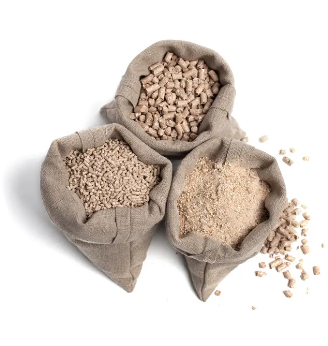 Sacos con diferentes tipos de pienso